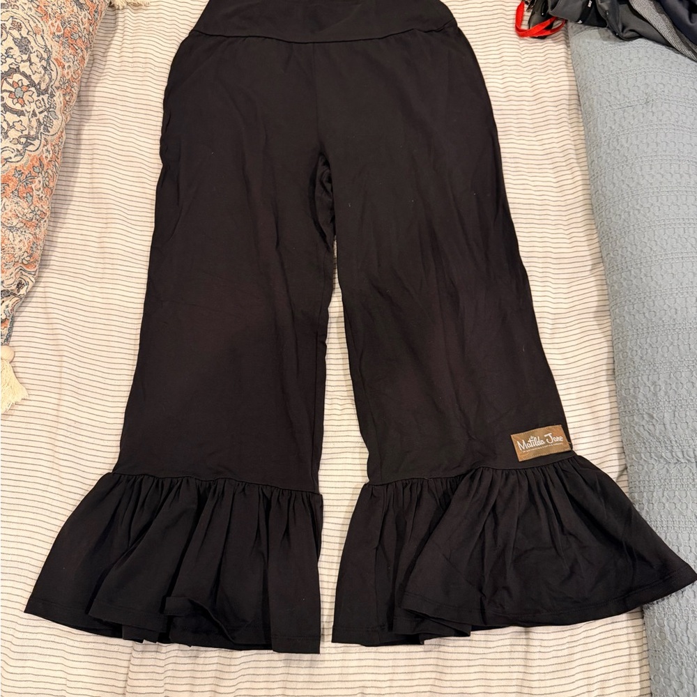 Matilda Jane black ruffle Pants